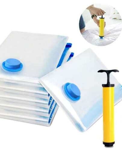 1 件加厚真空收纳袋，透明压缩衣物被子收纳袋，泵单独出售卧室，收纳袋，家居收纳，适用于女士白色 T 恤，女士黑色裤子，女士冬装，连衣裙，女士冬装，优雅女士连衣裙，女士白衬衫，长袖，女士白色连体裤，女士春季连衣裙，女士春季服装，春季，春季服装，简约，夏季上衣收纳