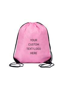 Personalized Image Logo Text. Solid Color Drawstring Closure On Shoulders, Polyester Gift Bag. Simple Style Gym Bag, Lightweight Pocket, Large-Capacity Multi-Functional Backpack Suitable For Boys, Girls Teenagers Daily Use, Going Out, Sports, Swimming Fitness. Customize Your Own Bag With Name, Letters, Lucky Numbers, Etc. Send Birthday Gifts To Friends Children, Commemorative Bags, Christmas Gifts, New Year - Multicolor - View 13