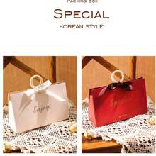 1 件便携式礼品盒包装盒适用于婚礼伴娘，INS 风格空盒，适用于礼物、零食和送给朋友和家人的礼物