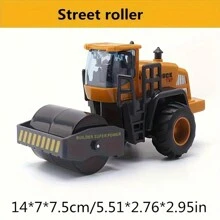 1pc Kids Construction Vehicle Toy Set - Manual And Pull-Back Plastic Excavator And Loader, Black And Brown, Suitable For Children 3-6 Years Old - Fun Christmas And Halloween Gifts,Back To School - Yellow - View 11