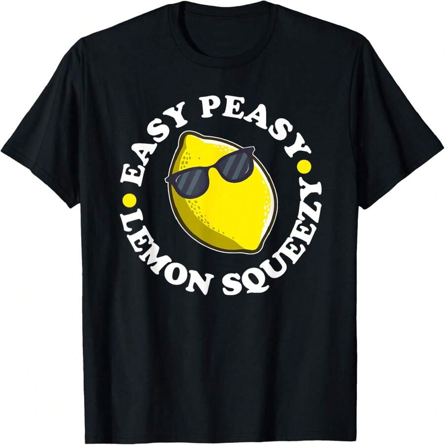 EASY PEASY LEMON SQUEEZY Cool Lemonade Pun T-Shirt