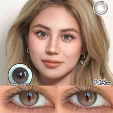 Limerence Brown Big Beauty Pupil Cosmic Contact Lens Small Diameter Myopia Colored Natural Contact Lenses 2 Pieces Summer Gift For Girls Eye Make Up Yearly