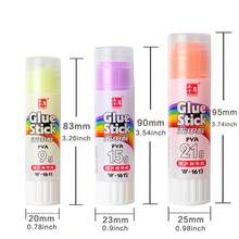 WUQIANNIAN 2支/套 聚乙烯醇（PVA）无甲醛固体胶棒，固体胶，文具用品，胶带，工艺胶棒，强力固体胶，办公用品，高粘度固体胶 - 彩色 - 查看 5