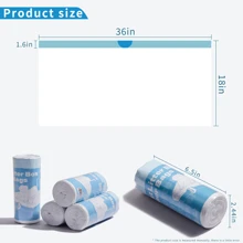 1 rollo de 10 forros para caja de arena de gato con cordón, sin necesidad de limpiar la caja de arena, bolsas de plástico reforzadas con 5 alambres, herramientas de limpieza de caja de arena para mascotas, forros para caja de arena de gato, suministros de limpieza para mascotas