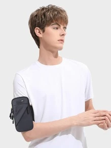 1 件手机臂带套、运动手机支架、钥匙卡夹、多功能腰包、迷你运动包、耳机线孔设计、反光防水面料、口袋跑步包、时尚腕包、户外装备包、手机袋、健身收纳袋、兼容 iPhone 和所有手机，适用于健身房跑步快走旅行徒步旅行骑行远足 - 彩色 - 查看 9