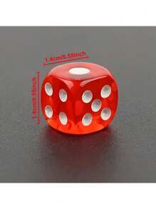 Multi-Color Dice Set - Various Transparent Storage Boxes, Perfect Choice For Math Games, Gamers And Educational Activities Portable, Easy To Organize - 1 Set / 9 Pieces - View 6