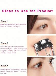 11 件睫毛夹套装，1 个睫毛夹，2 个替换刷，1 个睫毛分离器，2 个睫毛滚轮，5 个替换垫，适合女性打造迷人卷翘