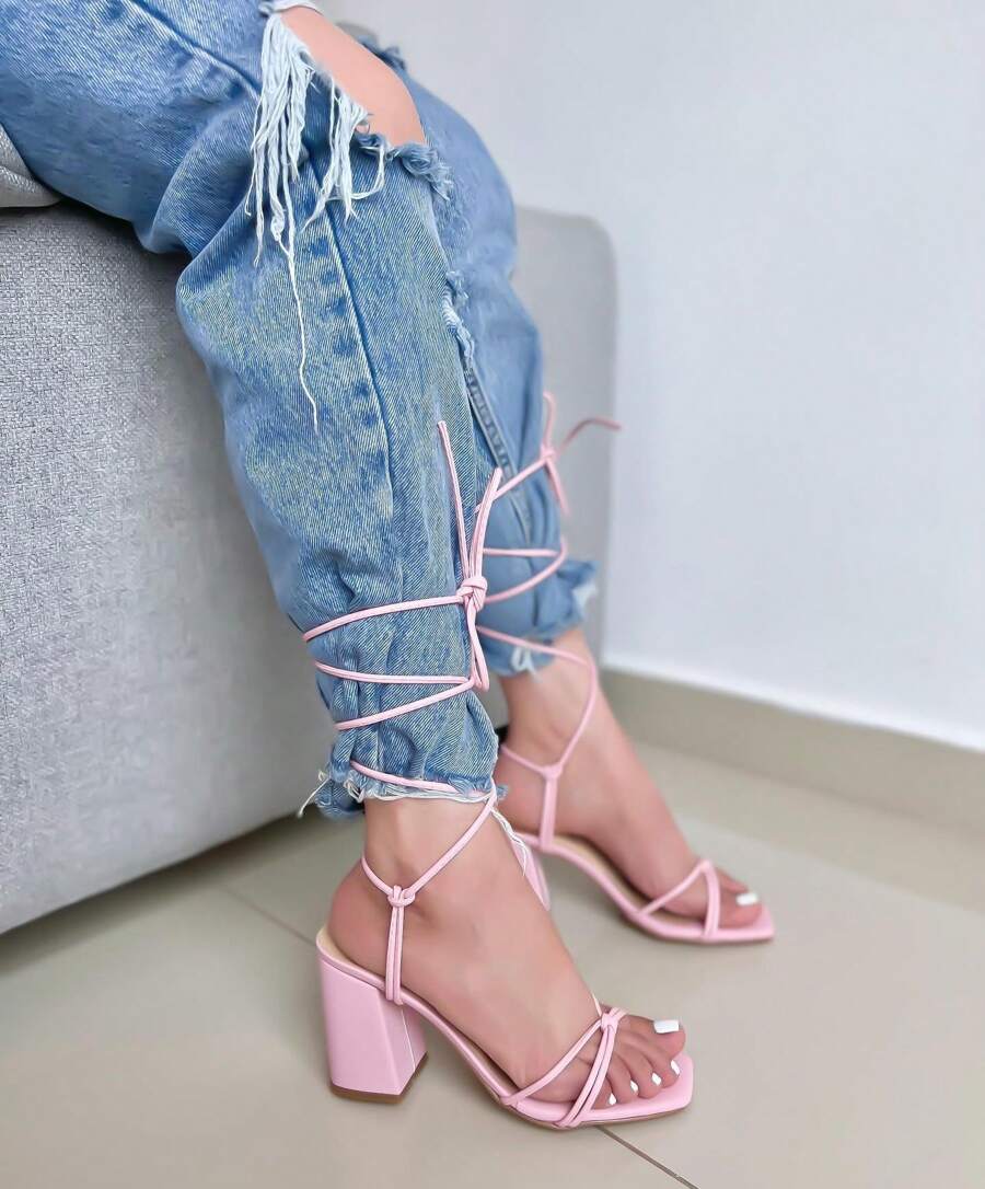 La Caprichosa Women Heeled Sandals - Berwarna merah muda - View 1