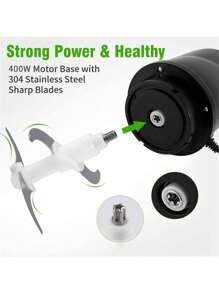 SOKANY SOKANY-7020 Meat Grinder Electric Drain Filling & Grated Vegetable Filling, 2L Large Capacity Meat Grinder, Double Layer Four-Bladed Blade
