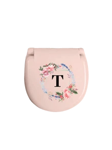 Wreath Name Initials Sewing Toolbox, Letters A-Z, Perfect Gift For Beginners In Sewing: 1 Portable Mini Sewing Set - Foldable, Diy Sewing Supplies And Accessories, Suitable For Travelers And Emergency Clothing Fixers, Mini Needle Box, Portable Small Needle Bag Sewing Tool Combination Set, Hotel Supplies (Pink),Sewing,Sewing Kit,Wedding,Sewing,Craft,Crafts,Sewing Items
