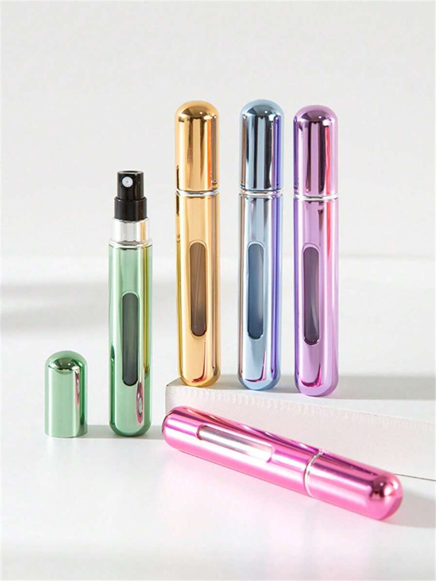 Botella recargable de perfume de 8 ML, Atomizador de perfume recargable, Dispensador de pulverización de perfume, Envase líquido mini portátil vacío, Esencial de viaje, Organizador de viaje para playa, Campamento de vacaciones, Accesorios esenciales de vacaciones, Perfume para mujer, Perfume para hombre, Accesorios de viaje, Imprescindibles de viaje, Accesorios escolares, Útiles escolares