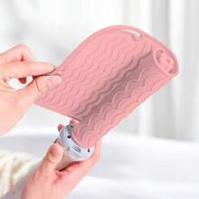 1PC Portable Silicone Heat Resistant Mat Hair Straightener Curler Insulation Pad Non-Slip Anti Heat Mat Hair Styling Tool For Travel