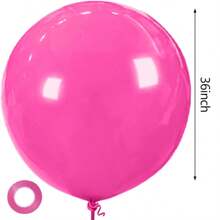 36 Inch Large Latex Balloon In Red, White, Black, Yellow, And Pink Are Suitable For Birthday Parties, Graduation Parties, Proposals, Anniversaries, Weddings, Large-Scale Events, Bridal Showers, Valentine's Day, Halloween, Christmas, And New Year's Eve - Multicolor - View 14