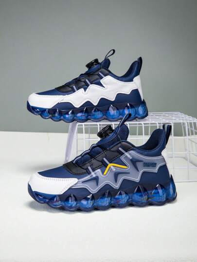 1 Pair Big Kids/Youth Lightweight Soft Bottom Casual Running Shoes, Fashion Spring Sports Sneakers