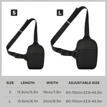 Lightweight Waterproof Breathable Shoulder Backpack – Sling Bag | For Travel, Hiking, Cycling & Camping - Black - View 7