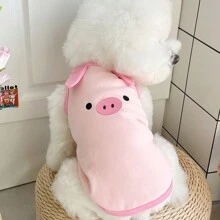 1 Piece Of Pet Clothing Suitable For Cats And Dogs, Spring Clothes, New Japanese And Korean Ins Style, German Velvet, Easy To Wear And Take Off, Spring Clothes, New Japanese And Korean Ins Style, German Velvet, Decoration With Self-Contained Traction Buckle, Cat Clothes Cat Clothes, Dog Clothes, Pet Clothes, Pet Clothes. Dog Clothes, Dog Vests. Four Seasons Pullover Dog Vests, Gorgeous Prints,