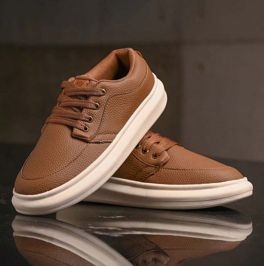 Men Sneakers - 駝色 - 查看 1