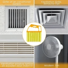 Multi-Function Blinds Cleaning Brush, Home Window Curtain Cleaner, AC Fan Dust Removal Brush - Orange - View 6
