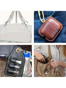 2/4个行李箱配件金属孔眼,DIY珠宝装饰肩带链条螺丝扣,空心扣,DIY钱包制作 - 彩色 - 查看 8