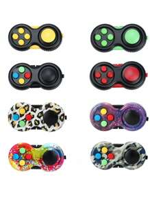 1PC 新款时尚减压手柄，释放玩具，缓解压力，缓解烦躁和焦虑，可玩性强，功能多样，适合日常办公减压和生日礼物 - 彩色 - 查看 2