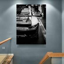 1 张，复古海报，黑色豪华车墙画，经典超级跑车帆布墙画，无框，适用于客厅、卧室、家庭办公室、宿舍、餐厅，无框 - 黑色 - 查看 5