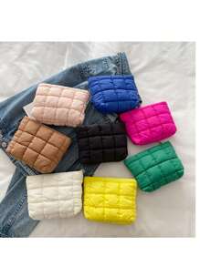 1 Pc Large Capacity Makeup Organizer Bag, Beautifully Designed For Daily Cosmetic Storage,Boho Vibes