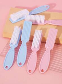 3/5/10pcs Nail Brush For Cleaning Fingernails, Handle Grip Nail Brushes Fingernail Brush For Cleaning Nail Scrub Brush For Toes And Nails - Multicolor - View 6