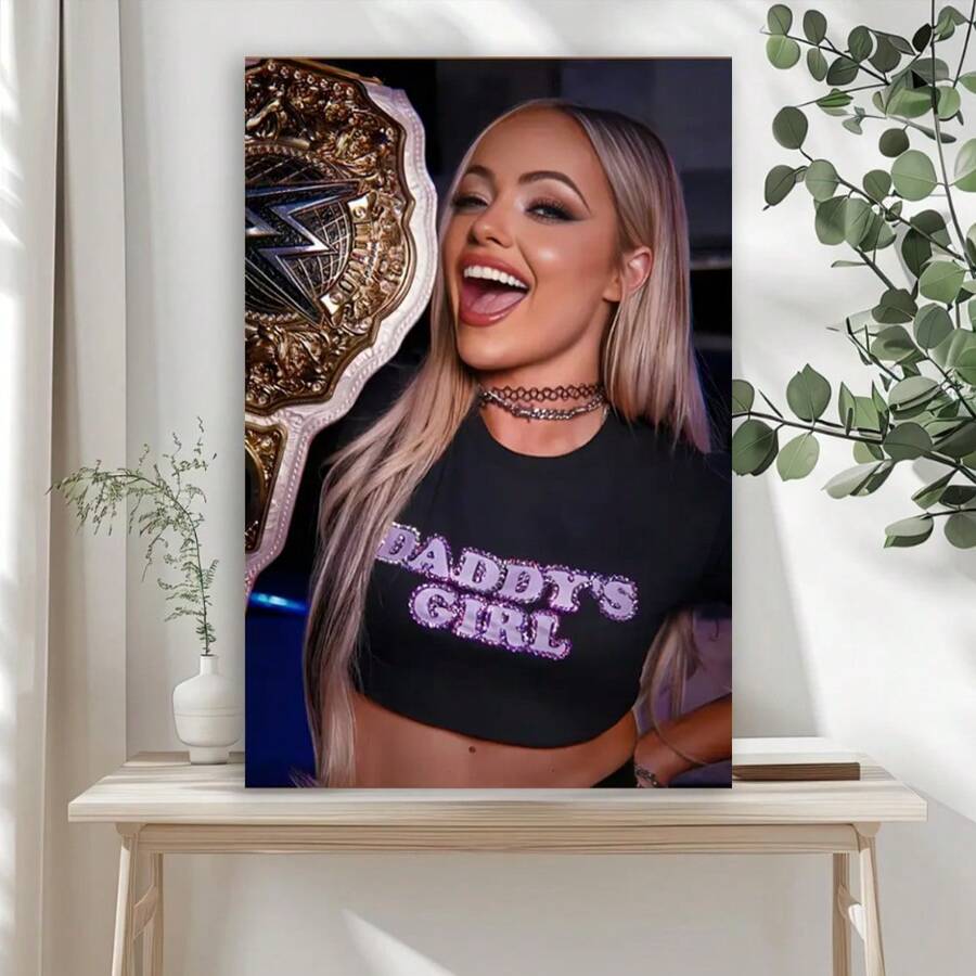 Framed Vintage Wrestling Poster Canvas Wall Art, Abstract Print For Bedroom, Office, Living Room, Cafe - New Year Gift, Perfect For Room Decor