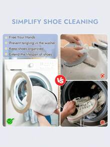 1pc Mesh Laundry Bag For Shoes & Sneaker, Travel Shoe Bag For Washing Machine, Shoe Laundry Bag With Zipper For Sneakers, Bra, Lingerie, Stocking, Multiple Protection For Travel And Home Use,Spring,Minimalist,Summer Tops