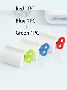 Exprimidor de tubo de pasta de dientes - Rodillo manual para exprimidor de tubo de pasta de dientes, exprimidor de cepillo de dientes, soporte para pasta de dientes, exprimidor de pasta de dientes, exprimidor de tubo de pasta de dientes, dispensador de pasta de dientes de uso múltiple, soporte enrollable para pasta de dientes, decoración de baño del hogar, decoración de otoño, regreso a la escuela - Multicolor - Ver 15