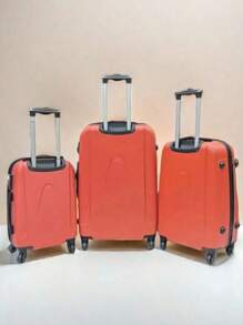 Einfaches & praktisches Reisegepäck mit Rollen, alltägliche Aufbewahrung - Rot - Übersicht 2