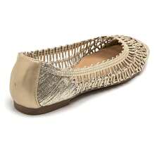 Lässige, vielseitige Flache Schuhe mit Hohlmuster, Sommer - Gold - Übersicht 4