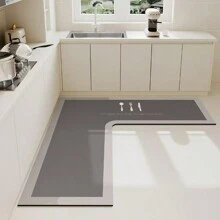 1pc 120*120*45cm Simple Kitchen Diatom Mud Mat