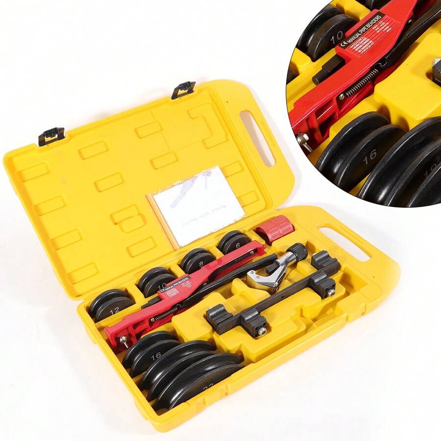 YUNRUX Pipe Bending Machine Hand Pipe Bender Hand Operated Pipe Bending Device Hydraulic 6-22mm - Multicolor - View 1