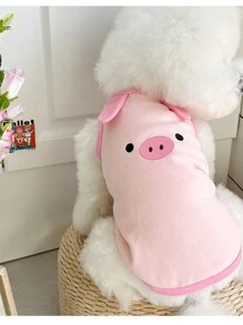 1 Piece Of Pet Clothing Suitable For Cats And Dogs, Spring Clothes, New Japanese And Korean Ins Style, German Velvet, Easy To Wear And Take Off, Spring Clothes, New Japanese And Korean Ins Style, German Velvet, Decoration With Self-Contained Traction Buckle, Cat Clothes Cat Clothes, Dog Clothes, Pet Clothes, Pet Clothes. Dog Clothes, Dog Vests. Four Seasons Pullover Dog Vests, Gorgeous Prints,
