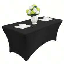 1pc Corner Milk Silk, Spandex Tablecloth Universal Stretch Tablecloth Suitable For Party Banquet Salon, Massage Bed Cover, Stretch Eyelash Extension Sheet, Suitable For Eyelash Bed Beauty Salon Massage Table Cover