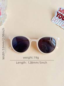 2副男女童经典不对称圆形时尚眼镜 - 彩色 - 查看 3