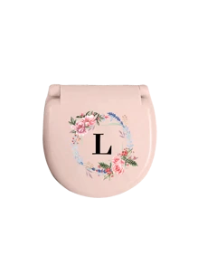 Wreath Name Initials Sewing Toolbox, Letters A-Z, Perfect Gift For Beginners In Sewing: 1 Portable Mini Sewing Set - Foldable, Diy Sewing Supplies And Accessories, Suitable For Travelers And Emergency Clothing Fixers, Mini Needle Box, Portable Small Needle Bag Sewing Tool Combination Set, Hotel Supplies (Pink),Sewing,Sewing Kit,Wedding,Sewing,Craft,Crafts,Sewing Items