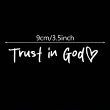 Bible Church Mirror Stickers - Trust In God, Faith Hope For Love, Self-Adhesive Shiny Appearance, Teacher Religious Gifts, "Trust In God" With Heart Graphics - Christian Church Decorations For Churches, Homes, Schools And Offices!