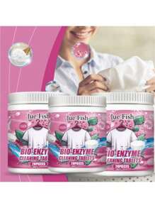 衣物清洁泡腾片-生物酶爆盐衣物去污剂带香味清洁清洁片