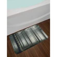 Floral Bath Mat For Bathroom, Pastel Cartoon Like Flowers Daisies Spring Time Season Artwork Print, Home Decor Mat With Non Slip Backing, Welcome Door Mat For Indoor Outdoor Home Bathroom Decor Bath Rug Floor Carpet Outdoor Rug Door Mat Fall Decor Bathroom Accessories Back To School - Dark Sepia and Taupe Grey - View 2