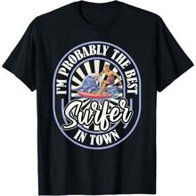 Funny Surfer Surfboard - Waves Surfrider Surfing T-Shirt