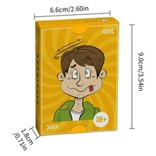 1 件 50 张成人派对团队建设酒桌游戏卡畅销热身破冰游戏道具游戏纸牌卡适用于晚宴派对娱乐休闲趣味节日礼物