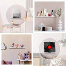 Mensole in acrilico da parete, mensole pensili per piante di arredamento, mensole galleggianti per la stanza da letto, il soggiorno, l'ufficio e la stanza dei giochi - trasparente - Visualizzare 1