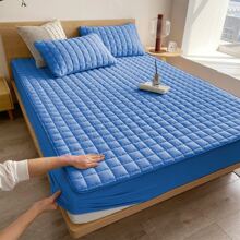 Quilted Waterproof Mattress Protector Cover With Elastic All Around 3 In 1