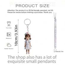 10pcs/1pc Minimalist Acrylic Medical Doctor Keychain, Gift For Healthcare Professionals, Includes Pendant Keyring For Women Car Accessories Bag Charm Backpack For School Cartoon