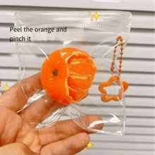1 pieza Juguete suave de naranja pelando realista, favores divertidos, juguetes antiestrés rebotables amarillo naranja, juguetes de compresión de rebote lento, gadgets para aliviar el estrés, excelentes como regalos de cumpleaños, regalos para el Día de San Valentín, relleno de bolsas de regalo, relleno de cestas de Pascua, regalos de amuletos de la suerte