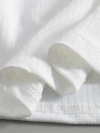 2 st/set Fashionabla ung flicka ärmlös topp + strass dekorerad jeanskort