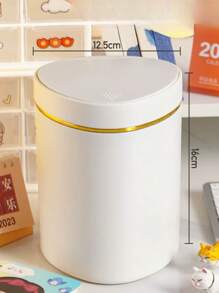 Mini Desktop Trash Can, Pedal-Operated Waste Paper Bin For Living Room, Bedroom, Dining Room, Car
