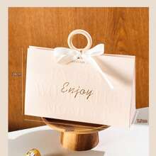 1 件便携式礼品盒包装盒适用于婚礼伴娘，INS 风格空盒，适用于礼物、零食和送给朋友和家人的礼物